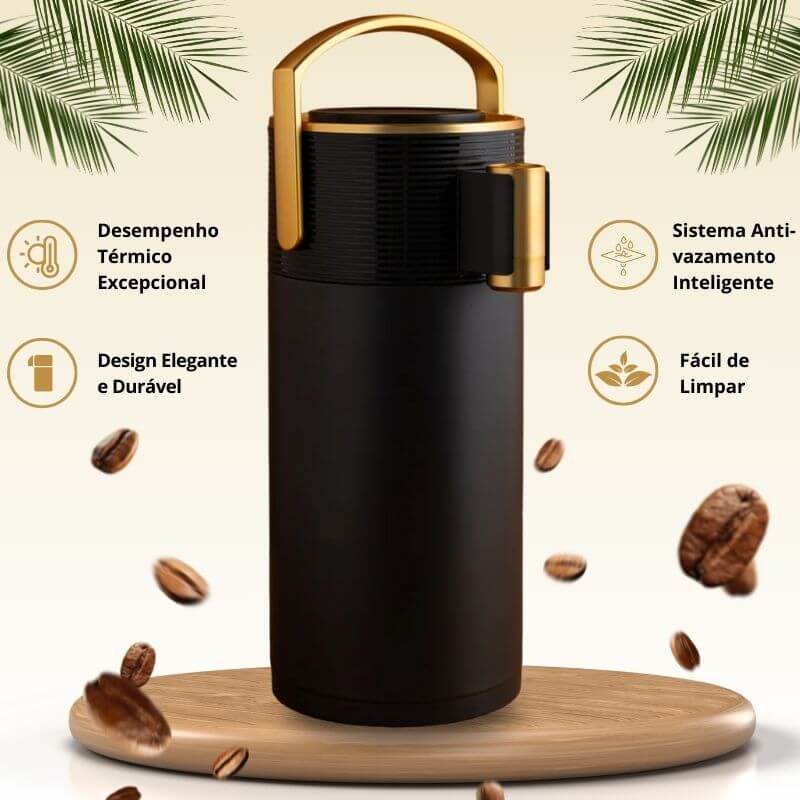 Garrafa Térmica de Luxo INOVELAR - ORIGINAL + + BRINDE Conjunto de 4 Xícaras