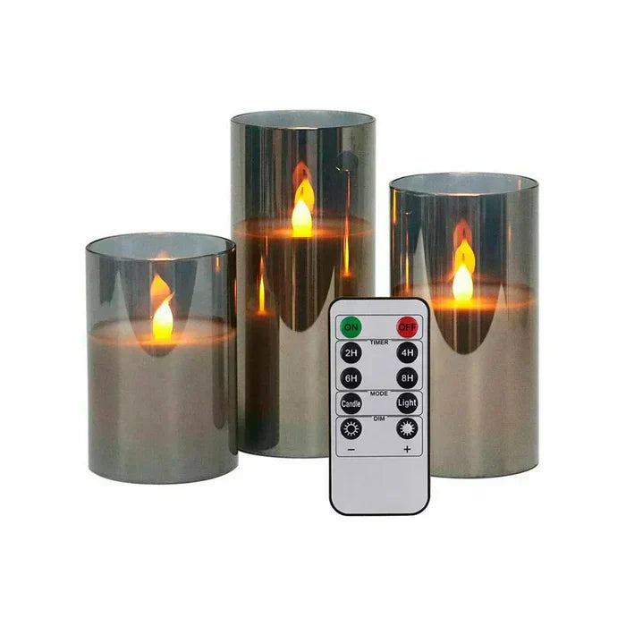 Kit 3 Velas de LED com Controle Remoto