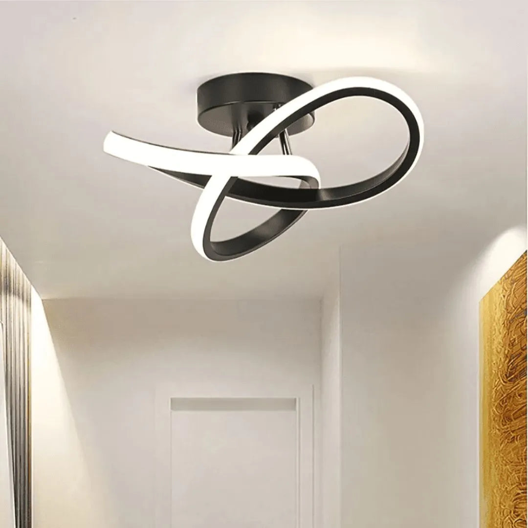 Luminária de Teto para Sala/Quarto/Cozinha em LED Espiral