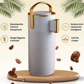 Garrafa Térmica de Luxo INOVELAR - ORIGINAL + + BRINDE Conjunto de 4 Xícaras