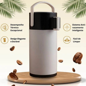 Garrafa Térmica de Luxo INOVELAR - ORIGINAL + + BRINDE Conjunto de 4 Xícaras