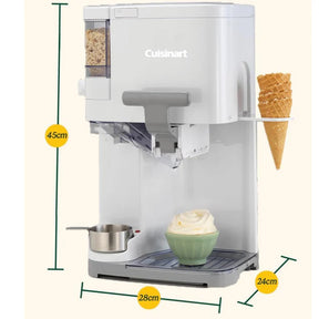 Máquina de Gelato e Sorvete Cuisinart 2.5 Litros + Curso Profissional Gelateria Italiana de Brinde