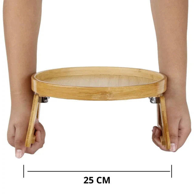 Bandeja de Mesa e Sofá de Bambu