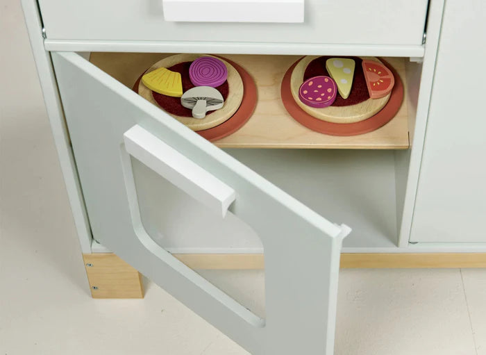 Kit Cozinha com Forno de Pizza e Geladeira + (BRINDE Talheres e Legumes)