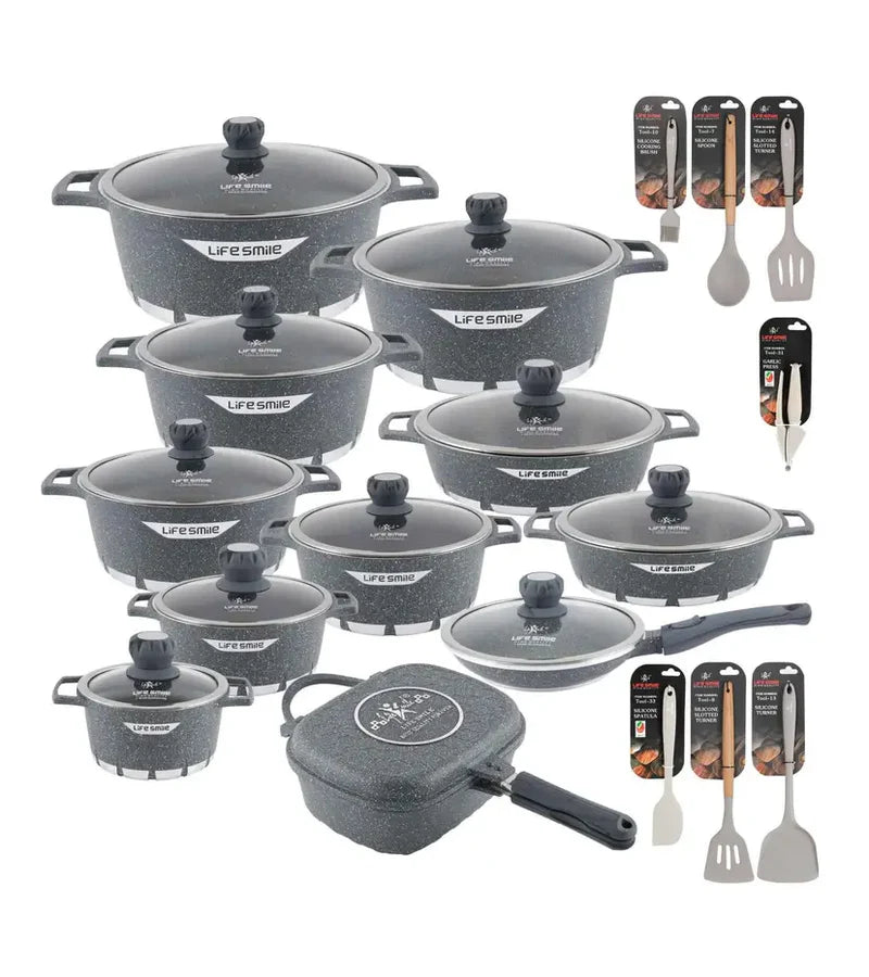 Conjunto de Panelas de Cerâmica 19 Peças Antiaderente