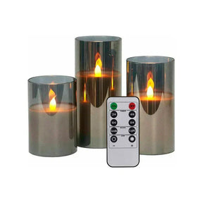 Kit 3 Velas de LED com Controle Remoto
