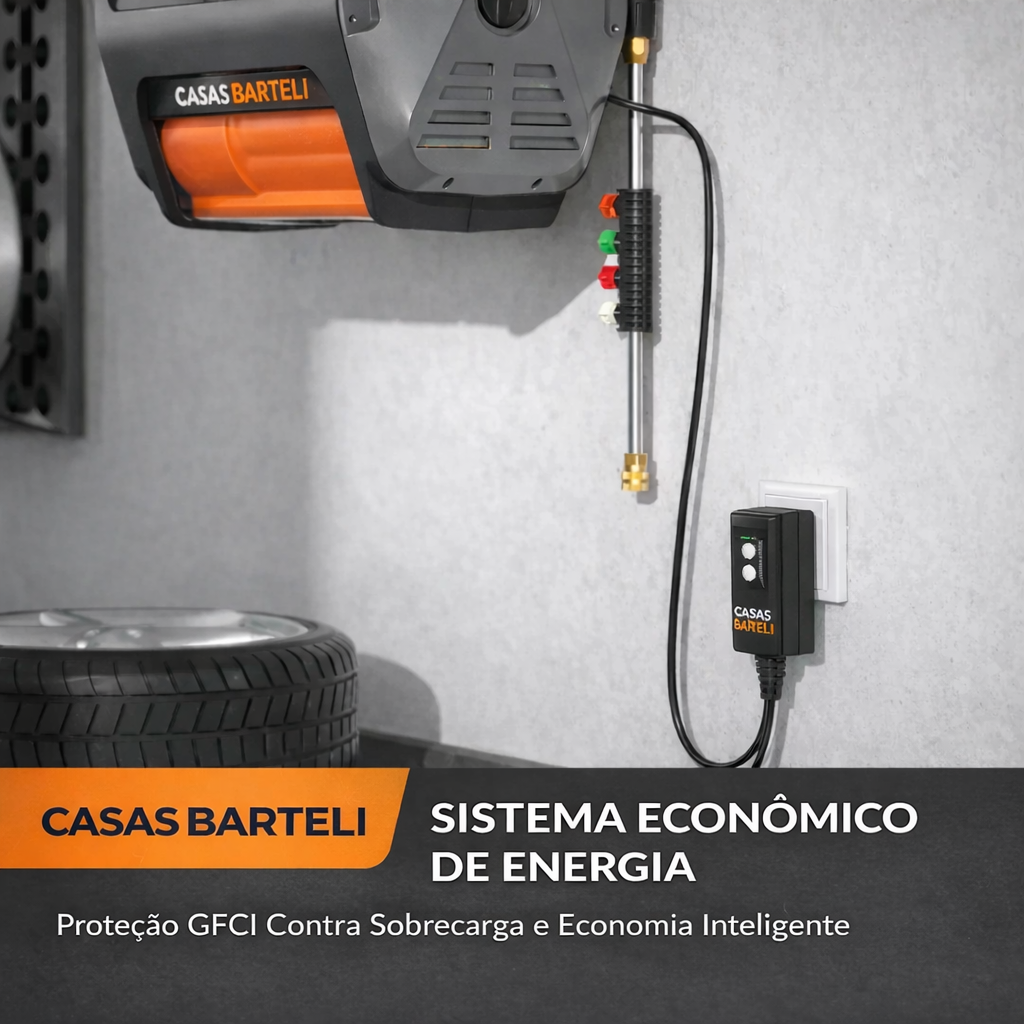 KIT Lavadora de Alta Pressão + Mangueira 30 Metros + (BRINDE: Espumador)