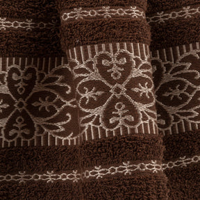 Jogo De Banho 4 Peças 370g/M² Toalhas 100% Algodão Tabaco/Palha