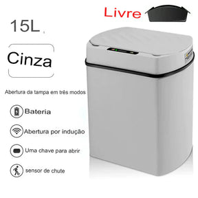 Lixeira inteligente para Banheiro com sensor automático